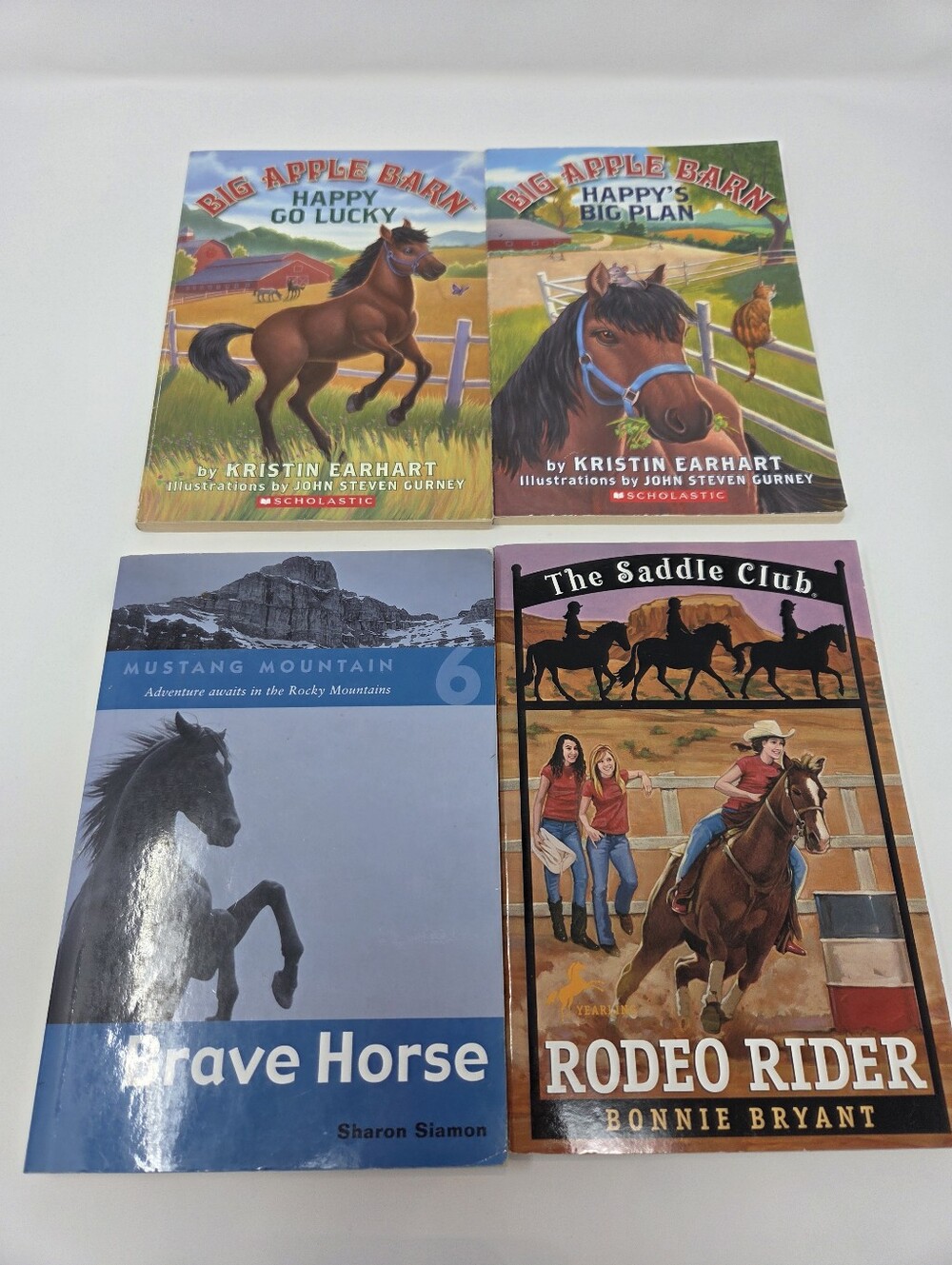 Lot Of 4 Kids Horse Theme Books